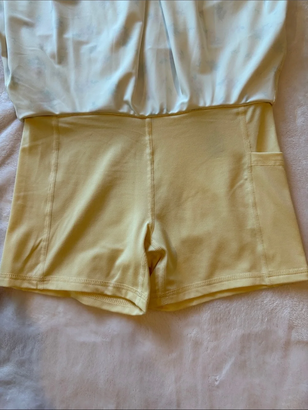 Old Navy Yellow Floral Pleated Skirt